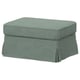 EKTORP Housse pour repose-pied, Hemmesta gris vert