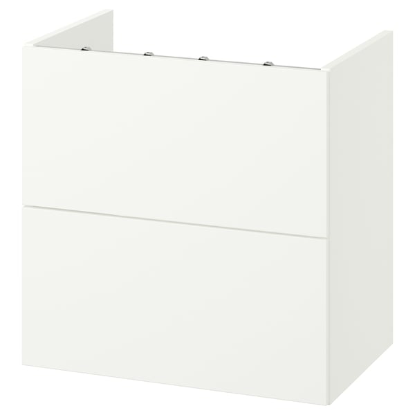 ENHET Meuble lavabo avec tiroirs, blanc, 60x42x60 cm