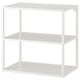 Étagère ENHET blanche, deux étagères ouvertes, design minimaliste moderne.