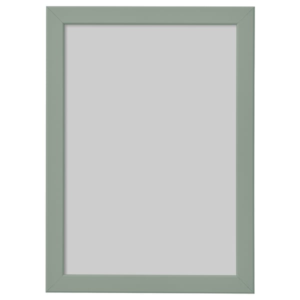 Cadre photo FISKBO vert, design rectangulaire simple avec des lignes douces.
