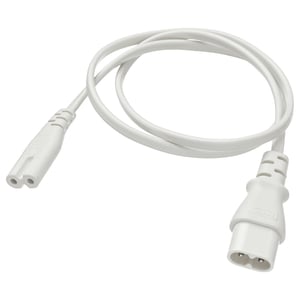 Cordon d’alimentation FÖRNIMMA blanc, pvc, 0. 7m, connecte les lampes.