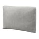 Coussin FRIHETEN gris, rectangulaire, doux, zippé, matériaux recyclés.