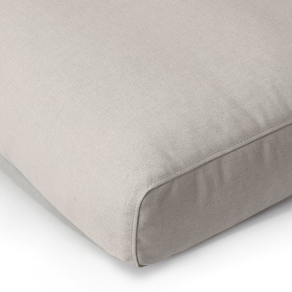 Coin de chaise rembourré doux et gris, confortable et élégant avec housse amovible et lavable.