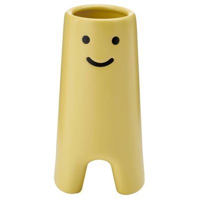 FRÖVÄXT Vase, jaune, 14 cm