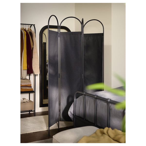 GRÅFJÄLLET Paravent, anthracite, 150x175 cm