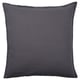 Coussin GURLI gris foncé, coton zippé.