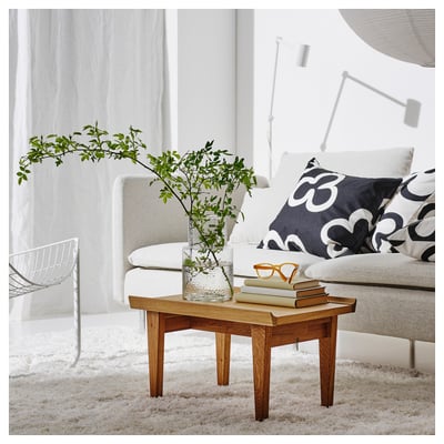GUTTANE Table d'appoint, chêne, 58x39 cm