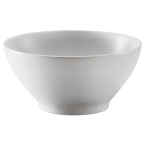 Élégant bol blanc HARMYNTA, en porcelaine feldspath, rond aux bords lisses, parfait pour servir et manger.