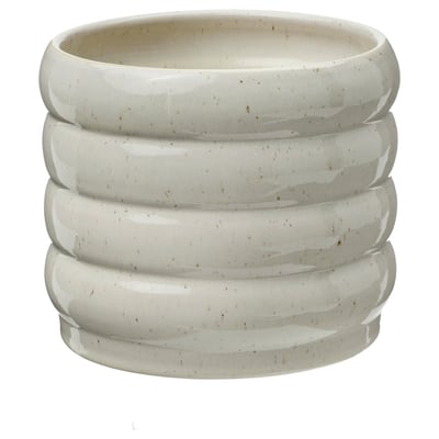 HASSELBUKETT Cache-pot, intérieur/extérieur/beige, 12 cm