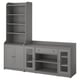 HAUGA Combinaison de rangement, gris, 210x46x199 cm