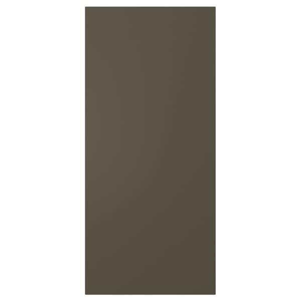 HAVSTORP : panneau de couverture de cuisine brun foncé, lisse, rectangulaire.