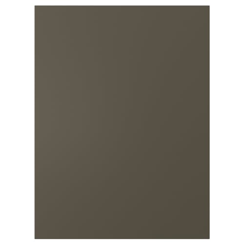 Panneau en bois brun foncé, finition lisse, forme rectangulaire.