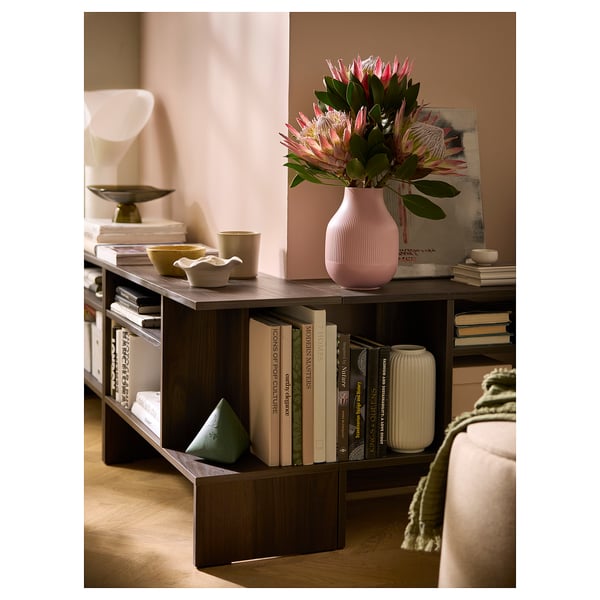 HOLMERUD Table d'appoint, brun foncé, 80x31 cm