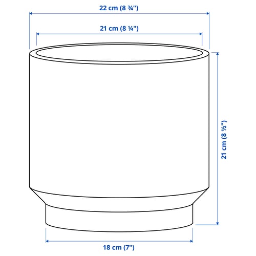 HONUNGSPALM Cache-pot, intérieur/extérieur/vert, 19 cm