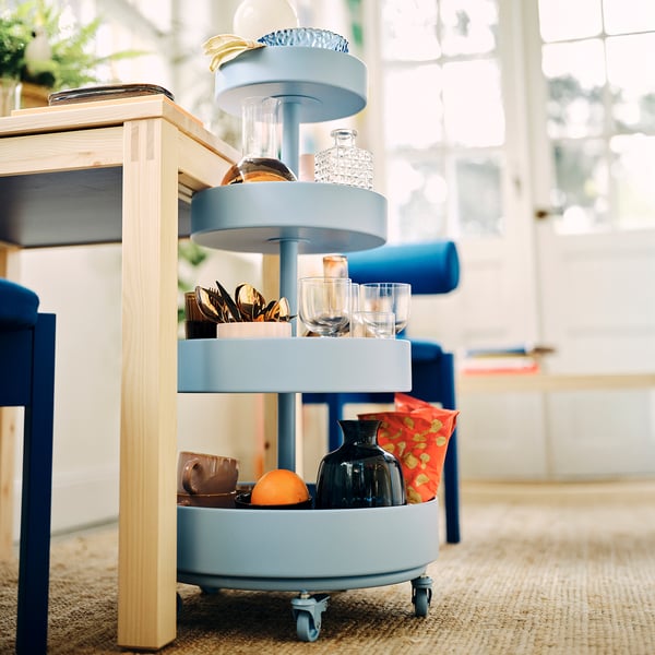IKEA PS 2026 Desserte, bleu, 89x48 cm