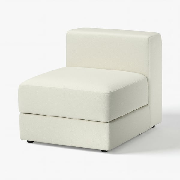 Canapé modulaire JÄTTABO, gris clair, tissu doux, en forme de L, moderne, confortable.