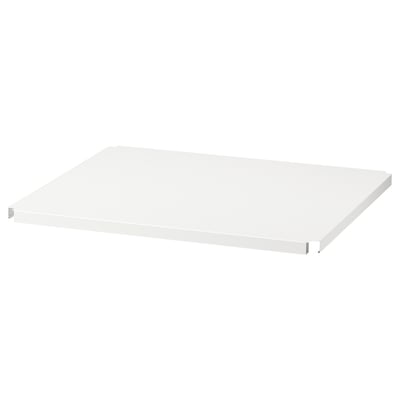 Étagère blanche JONAXEL ; Simple, rectangulaire, en métal, idéal pour le stockage.