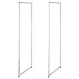 Panneaux de cadre en métal blanc JOSTEIN, design élégant et moderne, adaptés à une utilisation intérieure/extérieure.