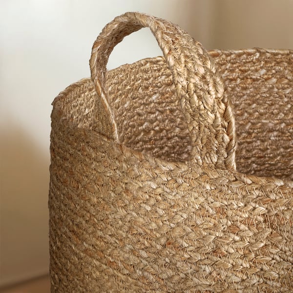 KÄLKEN Panier, jute, 46x30 cm