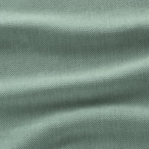 Tissu doux et moelleux avec un léger éclat ; semble durable, probablement lavable en machine.