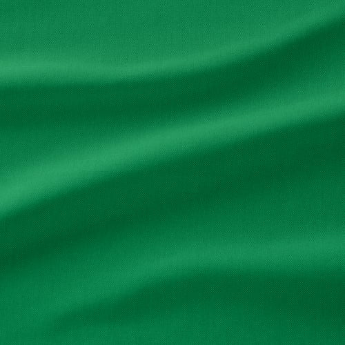 Gros plan sur le tissu vert, tissage lisse, effet bicolore subtil, texture de haute qualité.