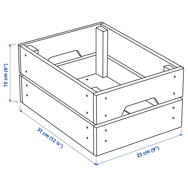 Illustration avec les mesures du produit : KNAGGLIG.