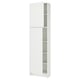 Armoire de cuisine blanche KNOXHULT, haute avec 2 portes et étagères.
