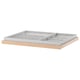 Plateau coulissant KOMPLEMENT avec insert en feutre pour organiser les accessoires. Base en bois, feutre gris, forme rectangulaire.