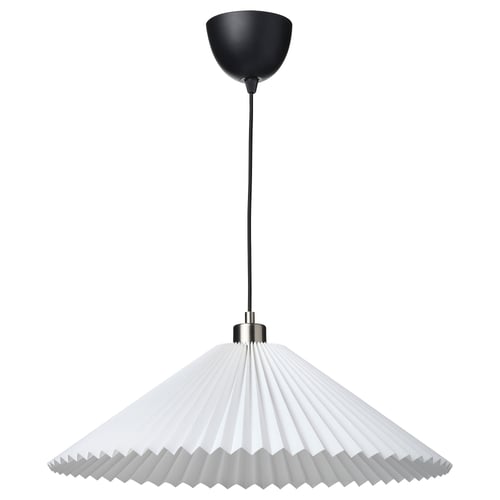 KUDDLAVA / SKAFTET Suspension, plissé blanc, 59 cm