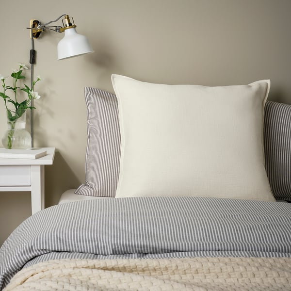 LAGERPOPPEL Housse de coussin, blanc cassé, 65x65 cm