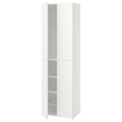 LASTARE Combinaison de rangement, blanc, 60x42x201 cm