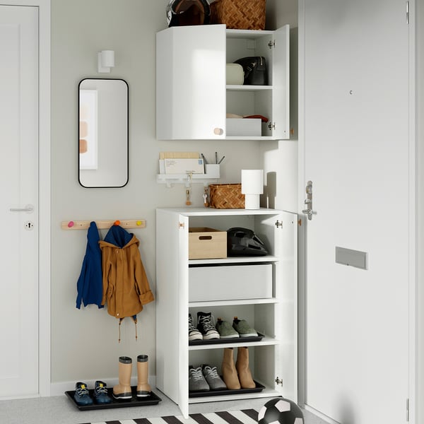 LASTARE Combinaison de rangement, blanc, 60x42x201 cm