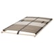 Base de lit LEIRSUND : lattes en bois courbées pour le soutien de la colonne vertébrale et la fermeté réglable.