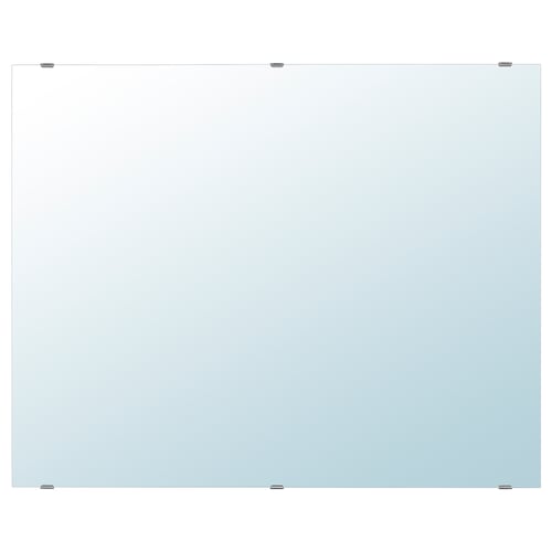 Miroir Lettaan. Forme rectangulaire, cadre en verre transparent.