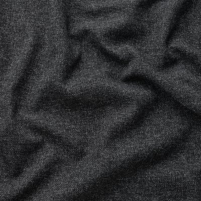 Tissu noir texturé avec un subtil effet mélangé, doux mais durable au toucher.