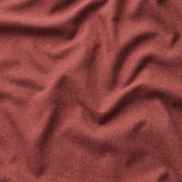 Gros plan sur un tissu lisse brun rougeâtre avec un subtil effet de mélange, mettant en valeur sa texture durable et douce.