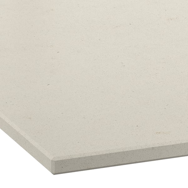 LOCKEBO Plan de travail sur mesure, beige clair imitation ciment/composite à base de fibre de verre, 1 m²x2.0 cm