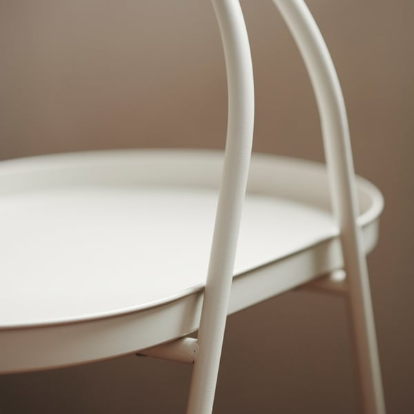 MÅBÄRSSKÄR Table basse, extérieur intérieur/blanc, 61x41 cm