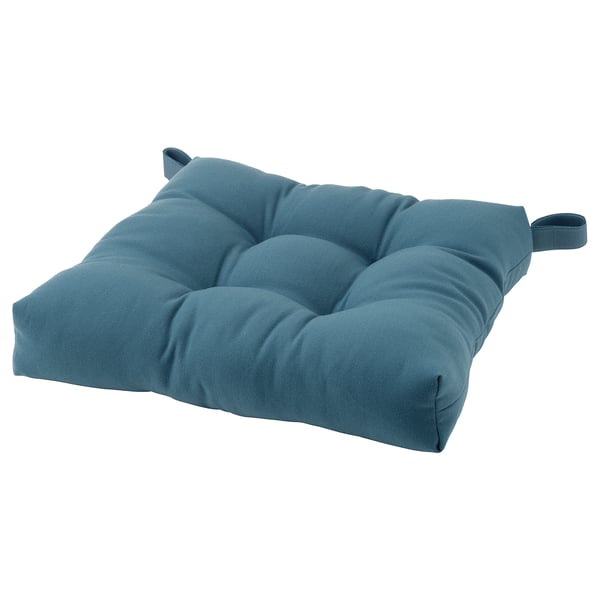 MALINDA Carreau de chaise, gris bleu, 40x38x7 cm