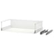 Meuble à tiroirs blanc MAXIMERA avec glissières en métal, design minimaliste, idéal pour le rangement.