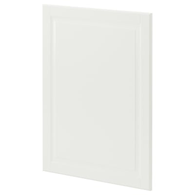 Armoire de cuisine METOD blanc cassé, rectangulaire avec bords biseautés.