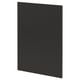 Porte d’armoire METOD noire, rectangulaire, bords en plastique recyclé.