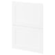 Armoire de cuisine blanche METOD, design épuré, forme rectangulaire, style moderne, construction en panneaux de fibres et en plastique.