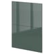 Panneau de cuisine moderne gris-vert brillant, rectangulaire.