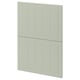 Panneaux d’armoires de cuisine verts METOD, forme rectangulaire, surface lisse.
