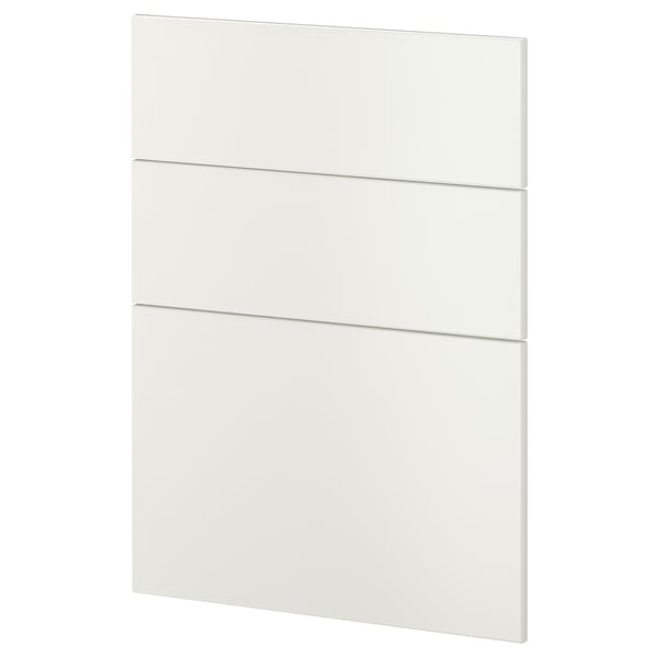 Façade d’armoire METOD blanche, design épuré, forme rectangulaire.