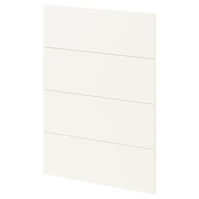 Tiroir de cuisine METOD blanc, rectangulaire avec des bords lisses.