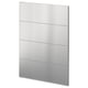 Panneau d’armoire METOD en acier inoxydable, rectangulaire, élégant et moderne.