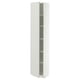 METOD Armoire avec tablettes, blanc/Aspudden gris clair, 40x37x200 cm