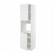 Armoire de cuisine METOD blanche avec étagère réglable et deux portes.